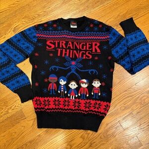Stranger Things Demogorgon Mens Sweater Sz L